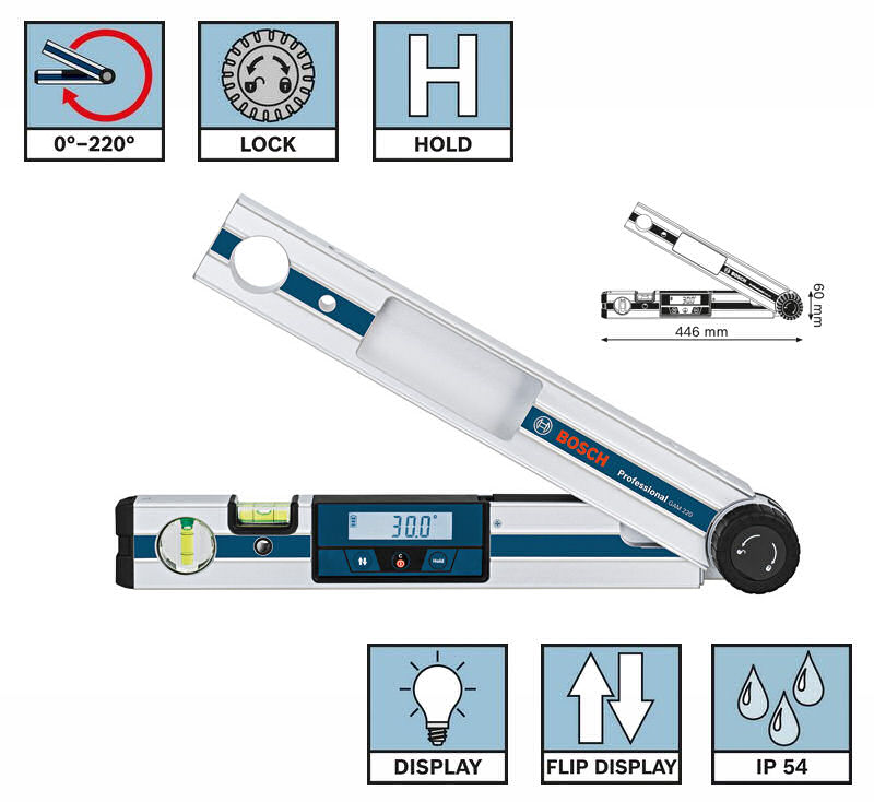 Bosch digitaler Winkelmesser GAM 220 Professional